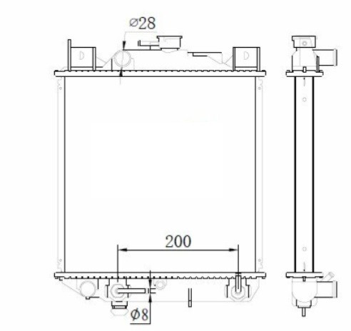 SU RADYATÖRÜ SUZUKI SWIFT 1990> SOL ALTTAN ÇIKIS OTOMATIK VITES