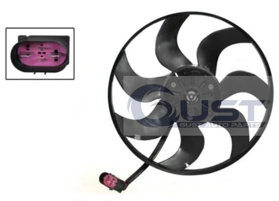 FAN MOTORU TEKLI ( 395 MM ) VOLKSWAGEN POLO 1.2 TSI - 1.4 TSI - 1.6 TDI 2009> 4 FISLI